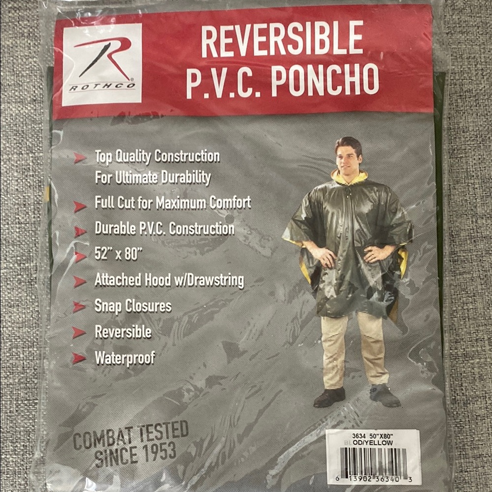 Rothco Olive Reversible Poncho